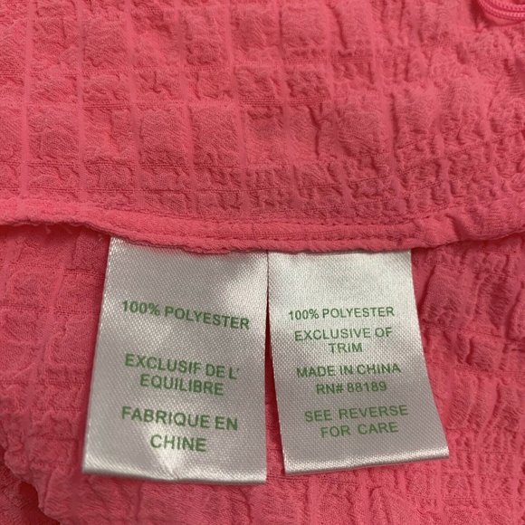 Lilly Pulitzer Naeem Pink Fringe Top XS Excellent Condition Sleeveless RARE HTF - Picture 9 of 10